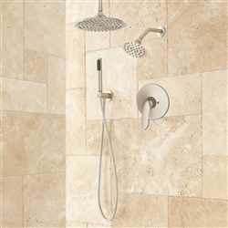 Dual Shower Head System With Hand Shower